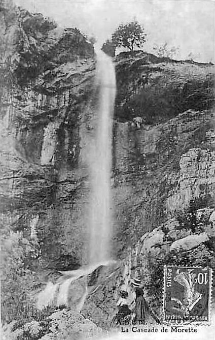 Carte postale ancienne Cascade Morette