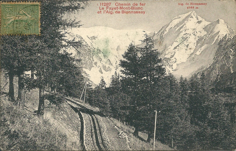Carte postale ancienne Le Fayet - Mont Blanc (anté1920)-0034