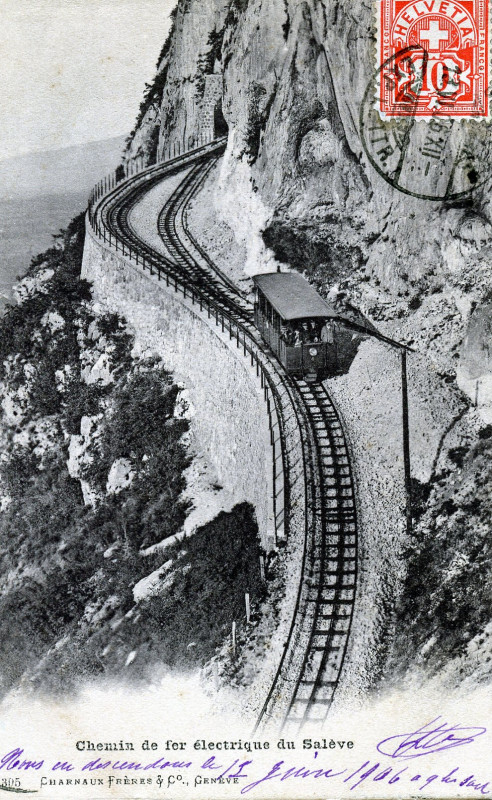 Carte postale ancienne Trains du Salève