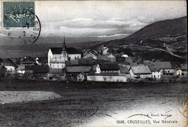 Carte postale ancienne Vue d'ensemble de Cruseilles