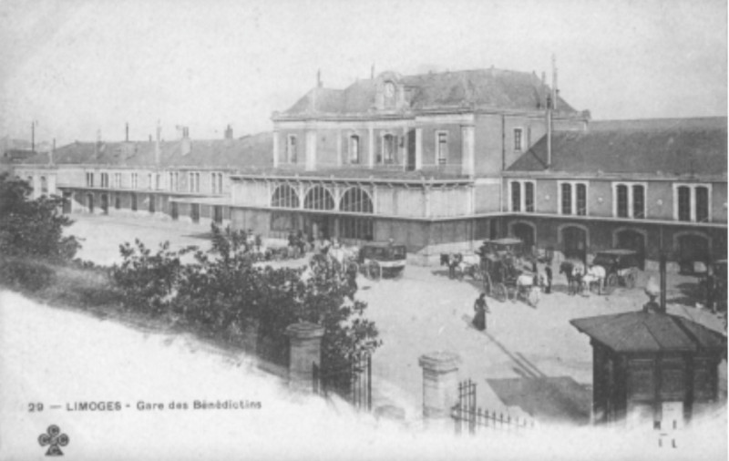 Carte postale ancienne Ancienne gare de Limoges