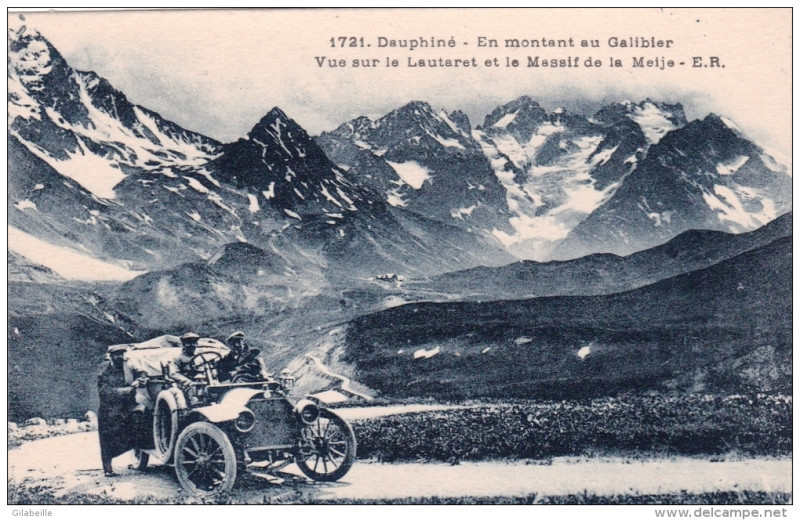 Carte postale ancienne Ancienne carte postale du Galibier