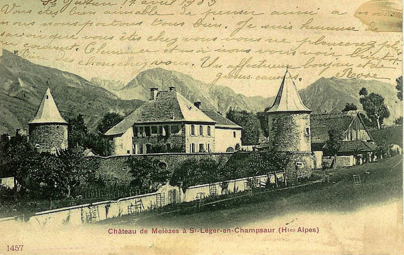 Carte postale ancienne Château de Saint-Léger-les-Mélèzes