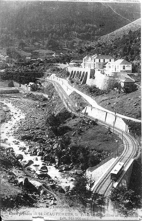 Carte postale ancienne Cauterets tram Ii