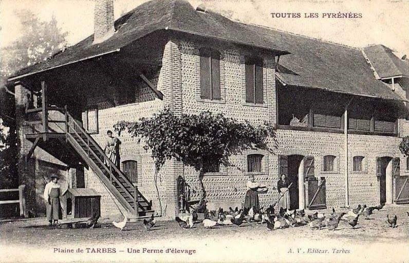 Carte postale ancienne Ferme de l'Eni de Tarbes, années 1900 à Tarbes