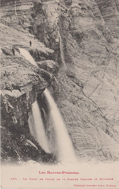 Carte postale ancienne Gavarnie - Grande cascade (CP Labouche) à Gavarnie-Gèdre
