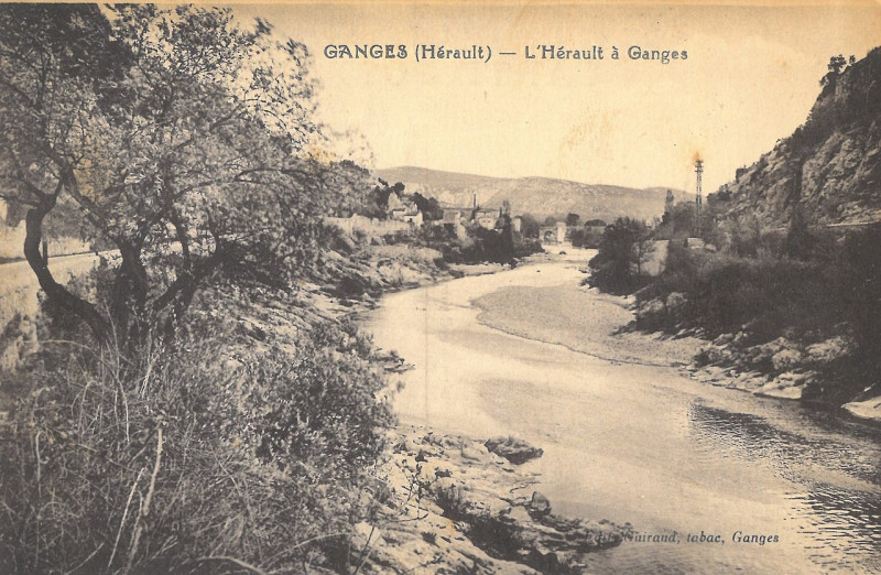 Carte postale ancienne Ganges - Herault