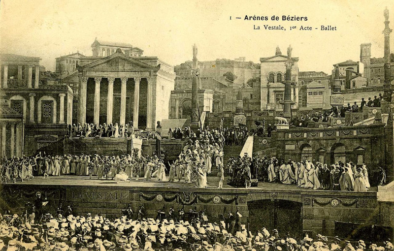 Carte postale ancienne Opéra La Vestale