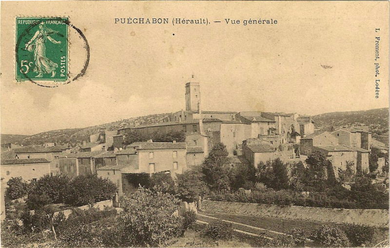 Carte postale ancienne Puéchabon, début du 20e siècle