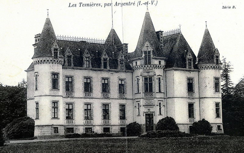 Carte postale ancienne 1903 Tesnieres (2)