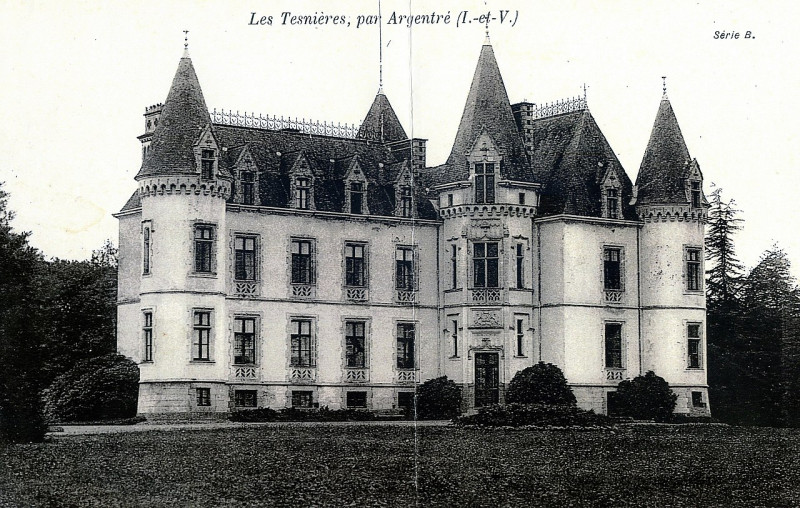 Carte postale ancienne 1903 Tesnieres