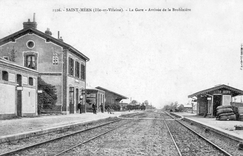 Carte postale ancienne GareSaintMéen1900-2