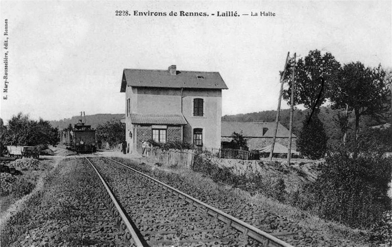 Carte postale ancienne Halte-Laillé-CPancienne