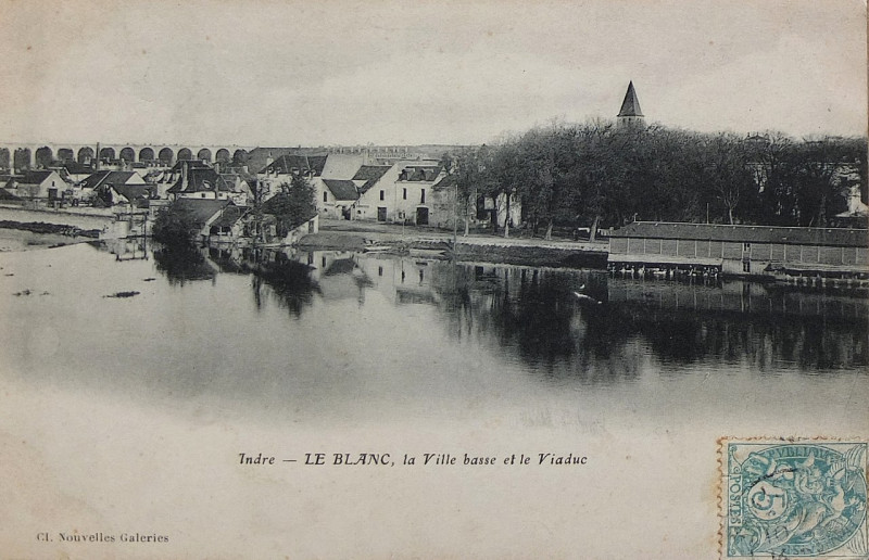 Carte postale ancienne Carte postale Le Blanc 1900