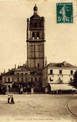Carte postale ancienne 37-Loches-Tour Saint Antoine-Nd