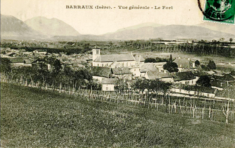 Carte postale ancienne Barraux vignoble en hautain