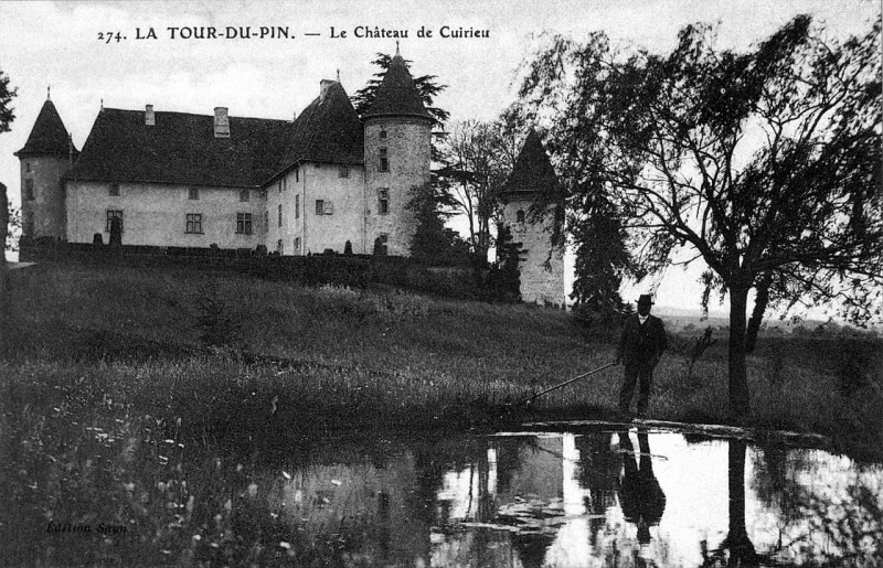 Carte postale ancienne Château de Cuirieu, p122 L'Isère 1900-1920 - edition Sayn