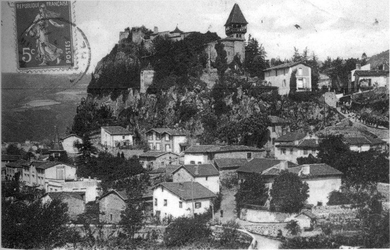 Carte postale ancienne Cornillon en Trièves en 1911, p 65 de L'Isère les 533 communes