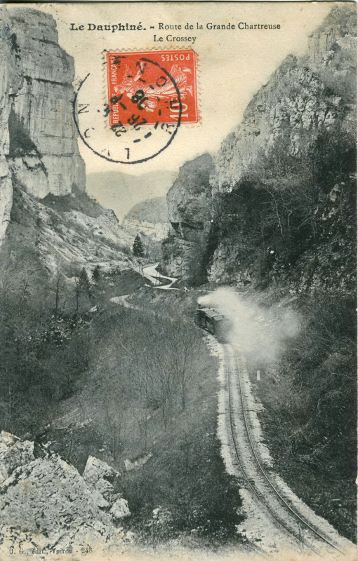 Carte postale ancienne Jg 248 - Le Dauphine - Route de la Grande Chartreuse - Le Crossey