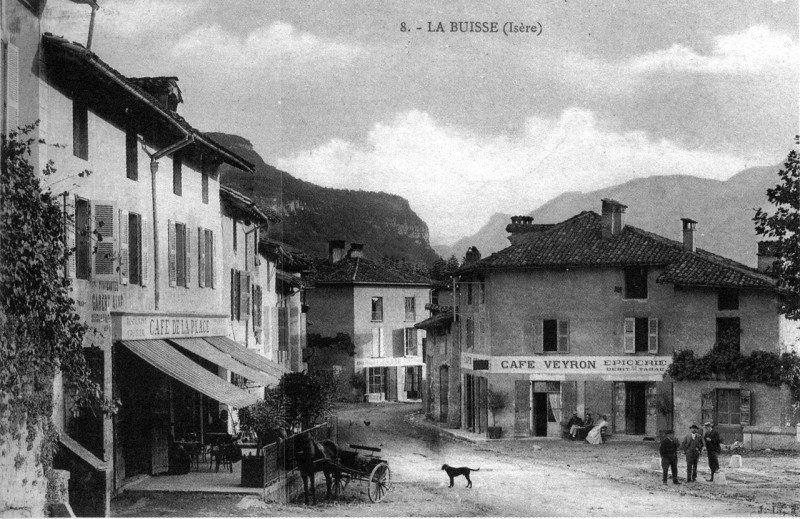 Carte postale ancienne La Buisse, 1910, p 35 l'Isère les 533 communes - J.L.P