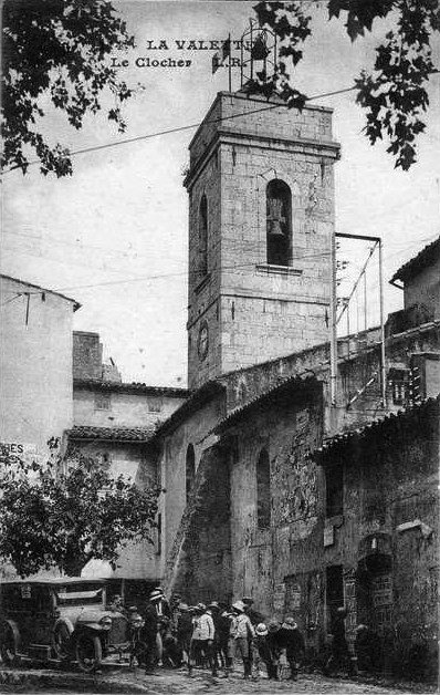 Carte postale ancienne La Valette (Isère) 1 le clocher