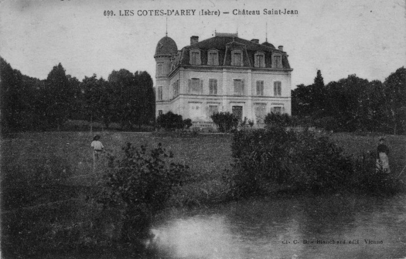 Carte postale ancienne Les cotes d arey chateau st jean