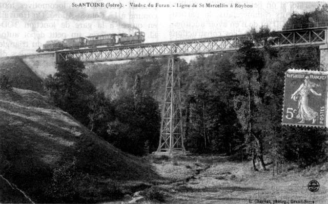 Carte postale ancienne Mise en charge viaduc