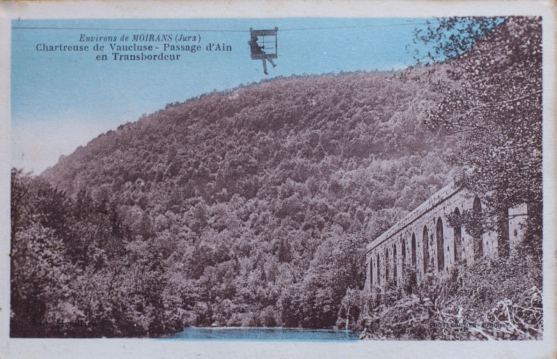 Carte postale ancienne Ain transbordeur Chartreuse Vaucluse