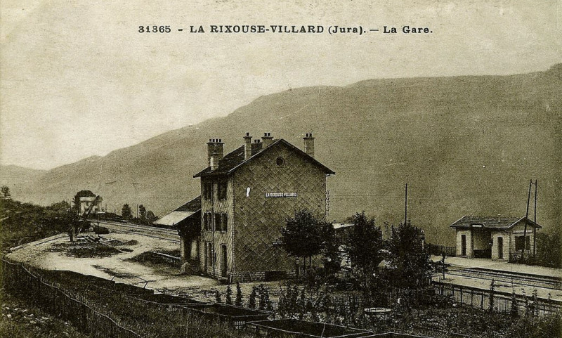 Carte postale ancienne Gare de La Rixouse - Villard - carte postale ancienne