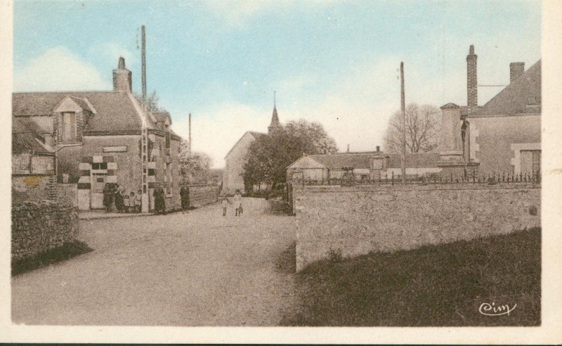 Carte postale ancienne Bourg de Lancome