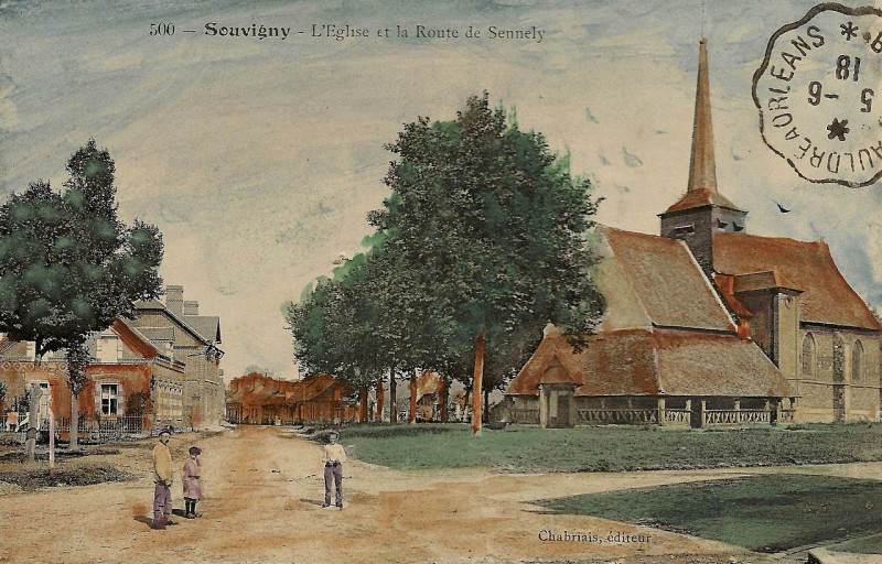 Carte postale ancienne Souvigny au début du XXème siècle -01
