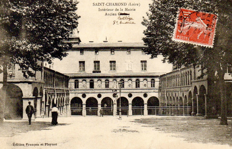 Carte postale ancienne Ancien collège Sainte-Marie à Saint-Chamond