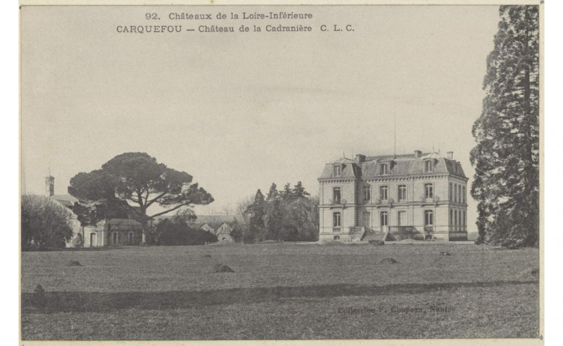 Carte postale ancienne Carquefou - Château de la Cadranière