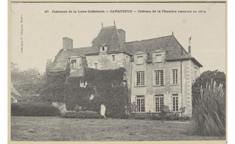 Carte postale ancienne Carquefou - Château de la Chambre