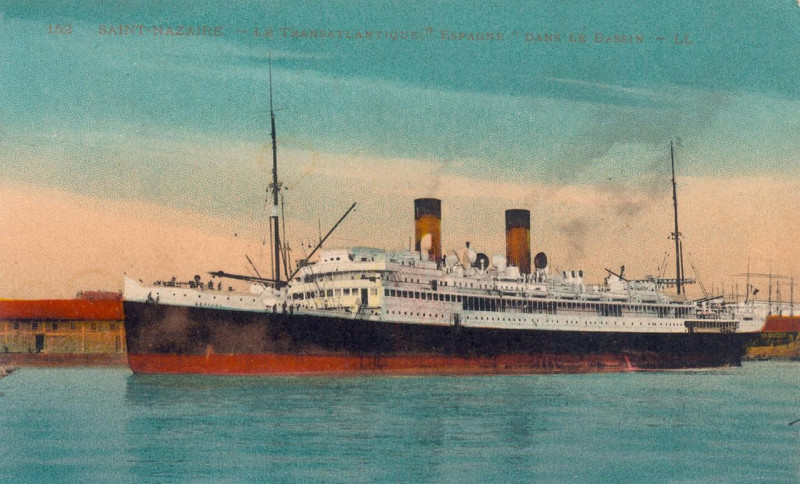 Carte postale ancienne Espagne transatlantique