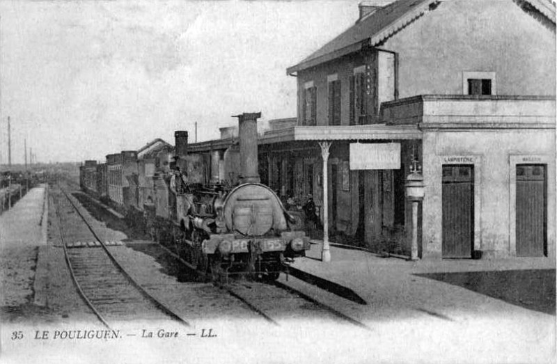 Carte postale ancienne La Gare au Pouliguen