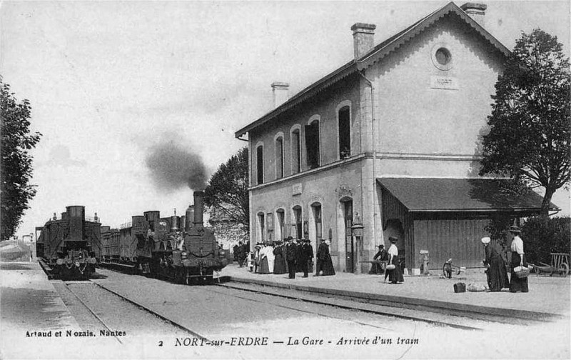 Carte postale ancienne Gare-Nort-sur-Erdre-CPancienne