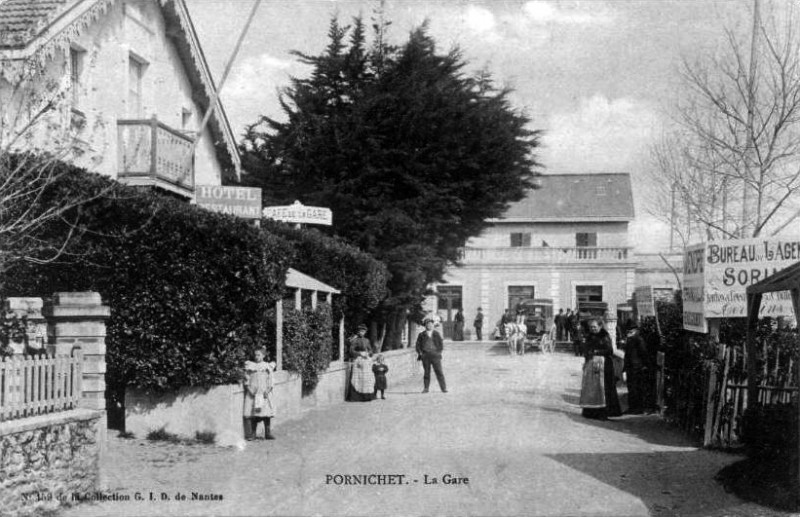 Carte postale ancienne La Gare à Pornichet