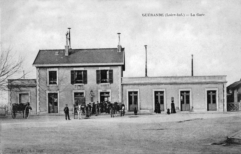 Carte postale ancienne Guerande-gare1