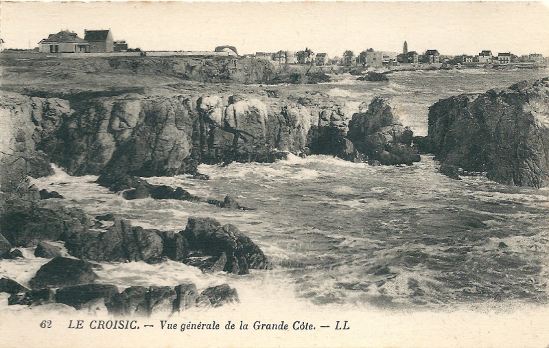 Carte postale ancienne Le Croisic-Fr-44-la Grande Côte-01
