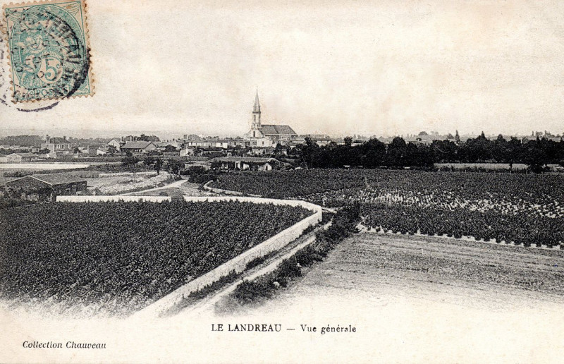 Carte postale ancienne W1143-Landreau1 Bourg DeMoulinBeauchene au Landreau