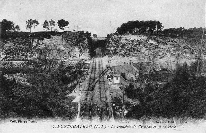 Carte postale ancienne Pontchâteau-Ep-carrière-Grénébo