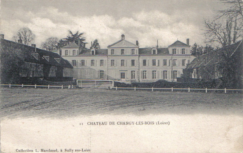 Carte postale ancienne Chateau de Changy - 1905