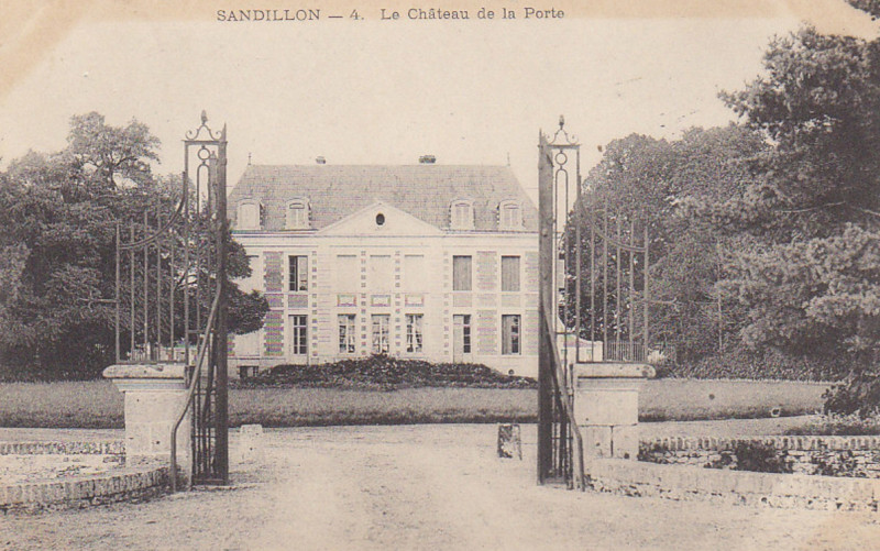 Carte postale ancienne Cp château de La Porte. Sandillon à Sandillon