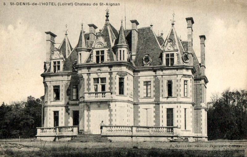Carte postale ancienne Cp Château de Saint-Aignan, Saint-Denis-de-l'Hôtel, Loiret, France à Saint-Denis-de-l'Hôtel