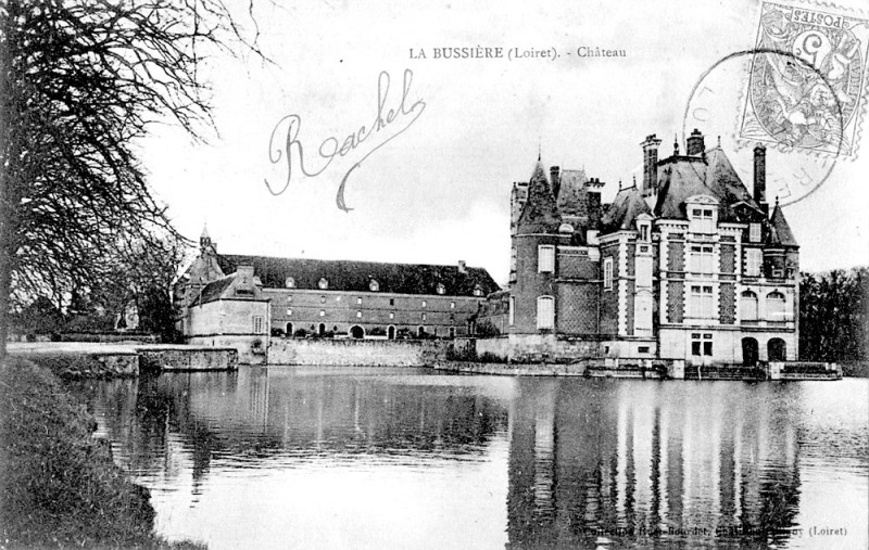 Carte postale ancienne Cp La Bussière château 1