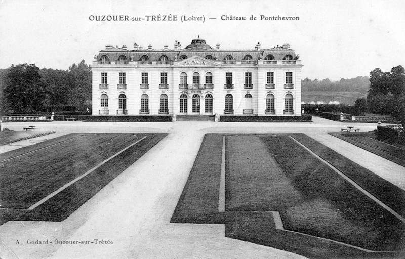 Carte postale ancienne Cp Ouzouer-sur-Trézée château de Pontchevron 2
