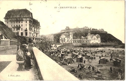 Carte postale ancienne Carte-postale-granville-plage