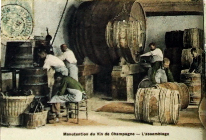 Carte postale ancienne Assemblage 1906 champagne 8556