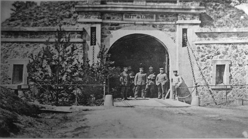 Carte postale ancienne Batterie de Loivre 04593